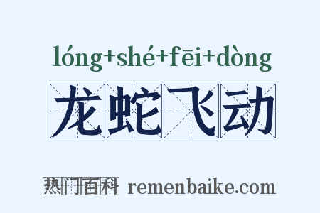 龙蛇飞动是什么意思的图片
